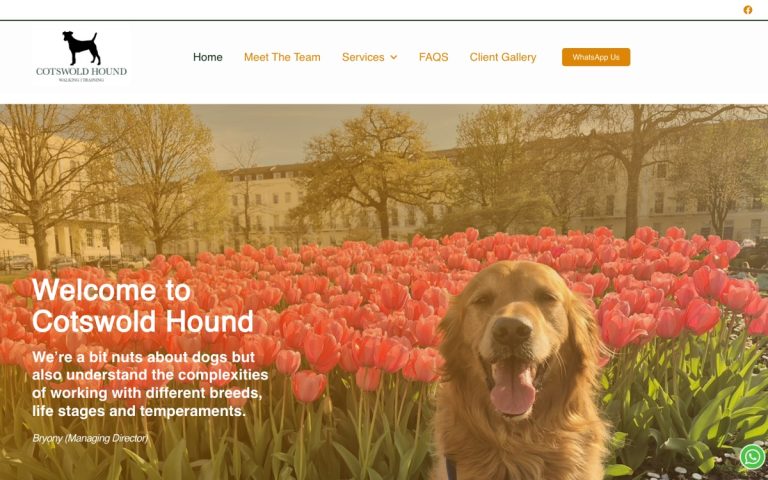 Cotswold Hound website by Big Bark Media