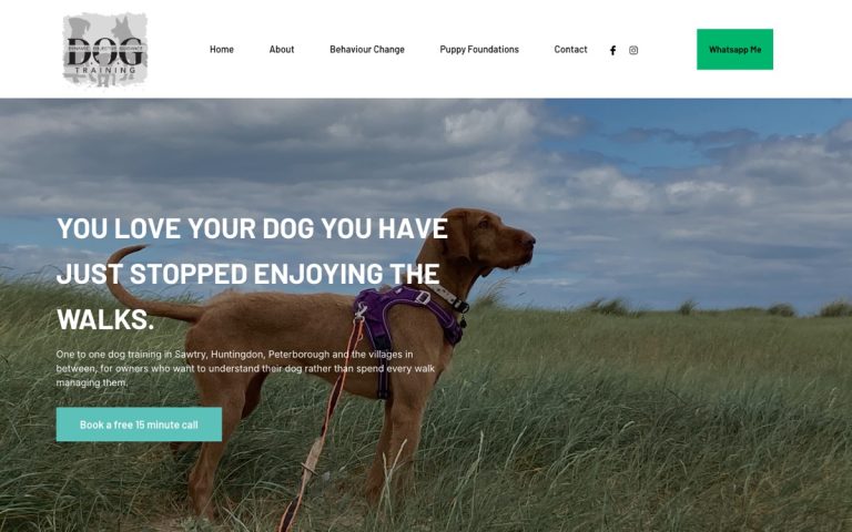 D.O.G Training website by Big Bark Media