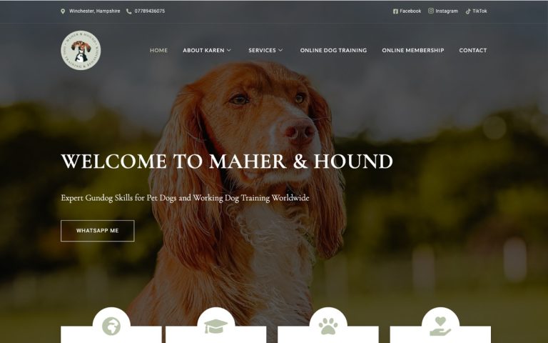 Maher & Hound website by Big Bark Media