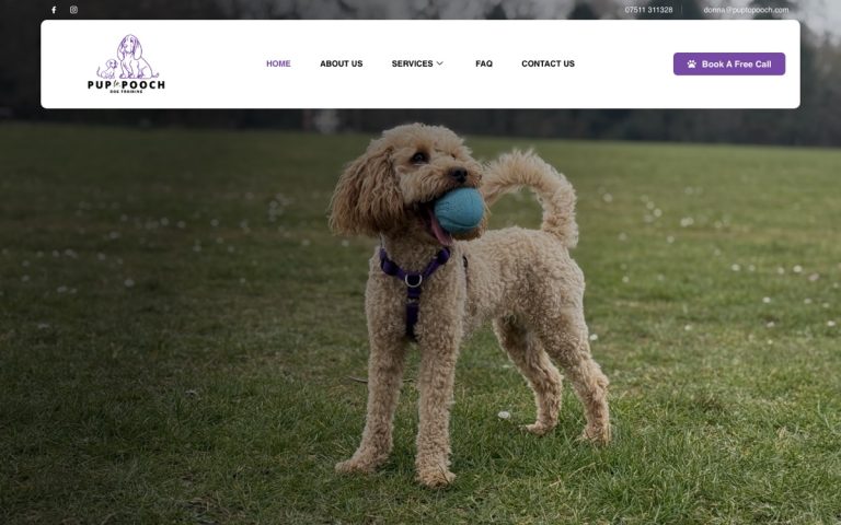 Pup to Pooch website by Big Bark Media