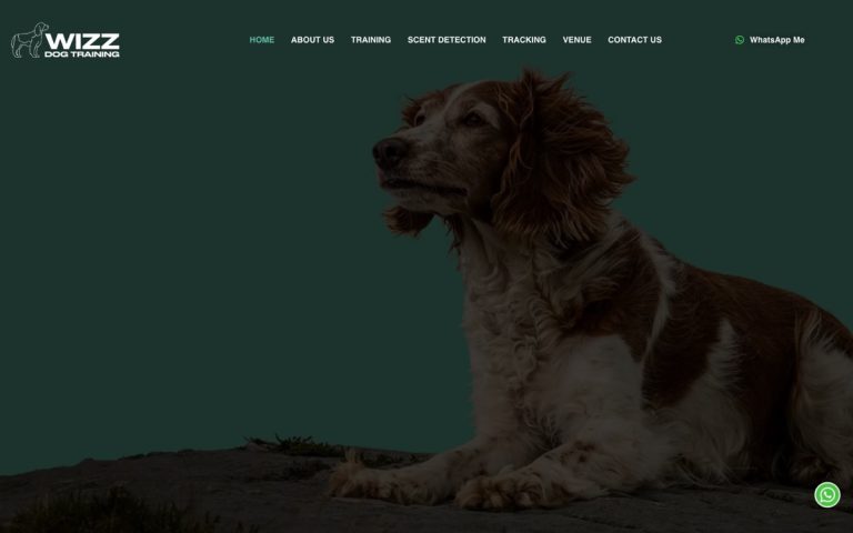 Wizz Dog Training website by Big Bark Media